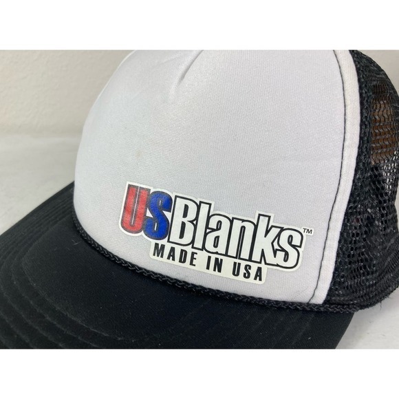 Otto‎ USBlanks Hat Cap OSFM Made in USA Vintage 90s Unisex Adult Nylon Mesh - Picture 5 of 9